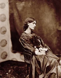 Portret Jane Morris (1839-1914) 1865 (odbitka albumowa)